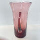 Vintage amethyst pink blown glass jug – bubble design from the 60s/70s