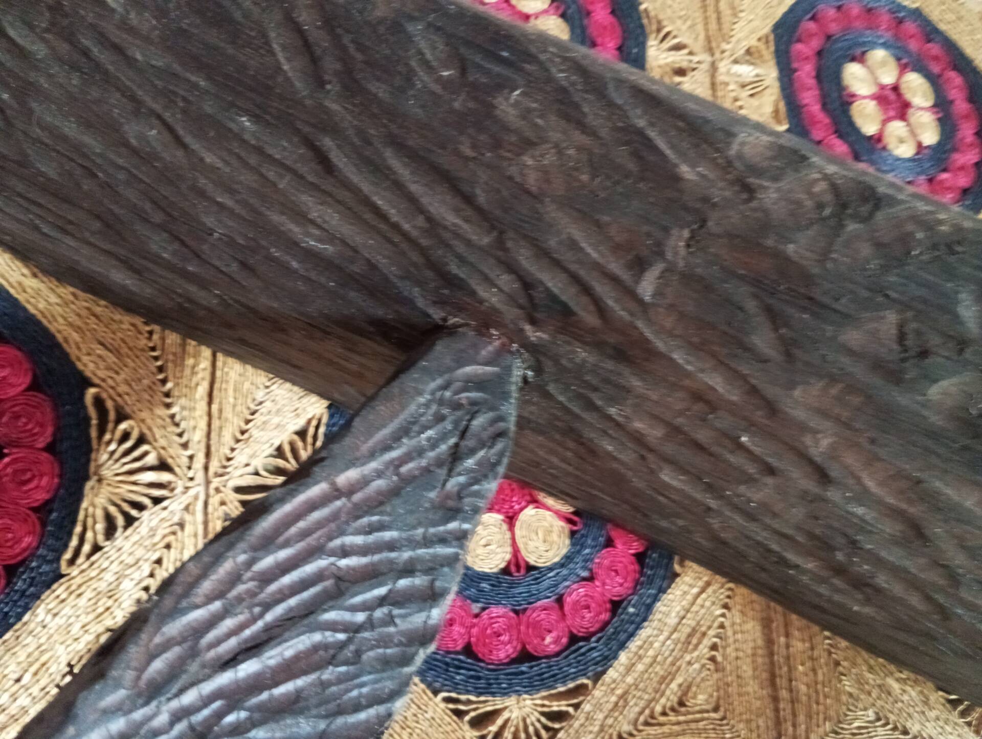 Brutalist wooden table