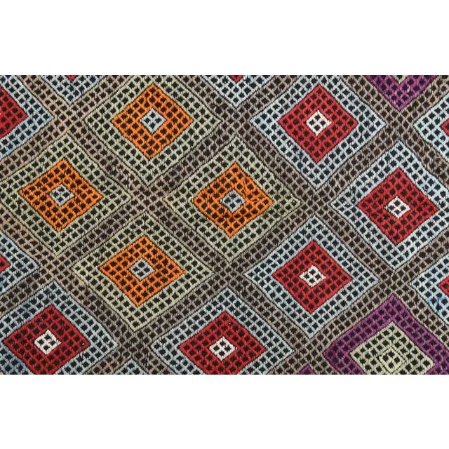 Vintage Turkish Oushak Handmade Wool Cotton Purple Area Rug 165x244