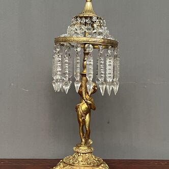 Putti bronze figurine lamp