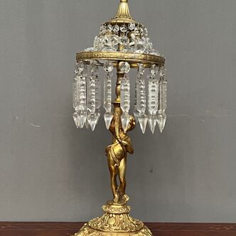 Lampe figurine en bronze de Putti
