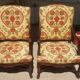 Pair of armchairs regence style nineteenth