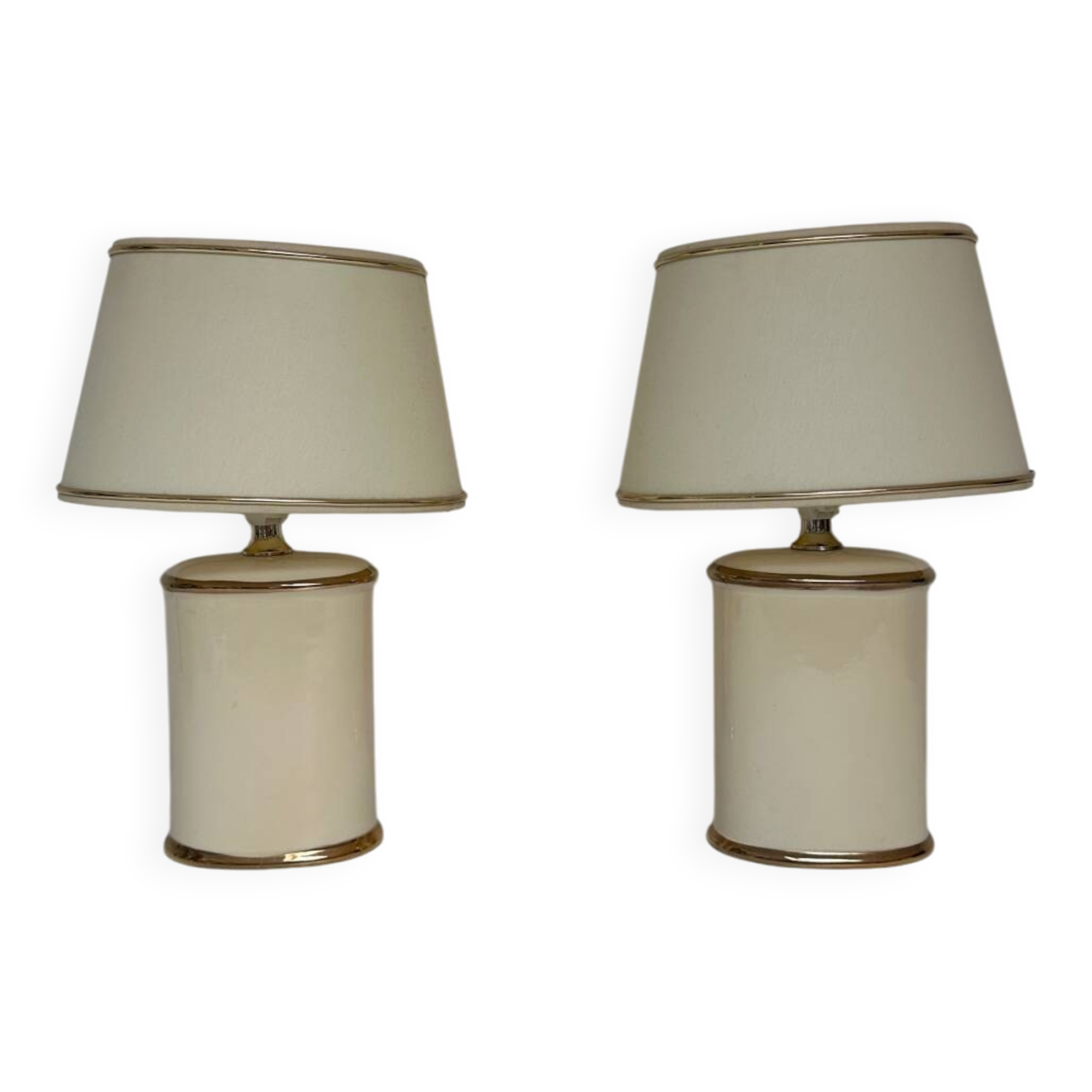 2 ceramic table lamps 1980