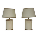 2 ceramic table lamps 1980