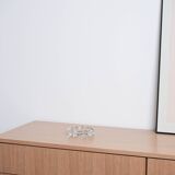 Glass candle holder, Danish design, 1970s, made in