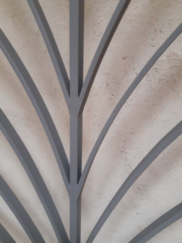 Art Deco wrought iron grill door 200x88cm