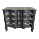Black and brass chest of drawers