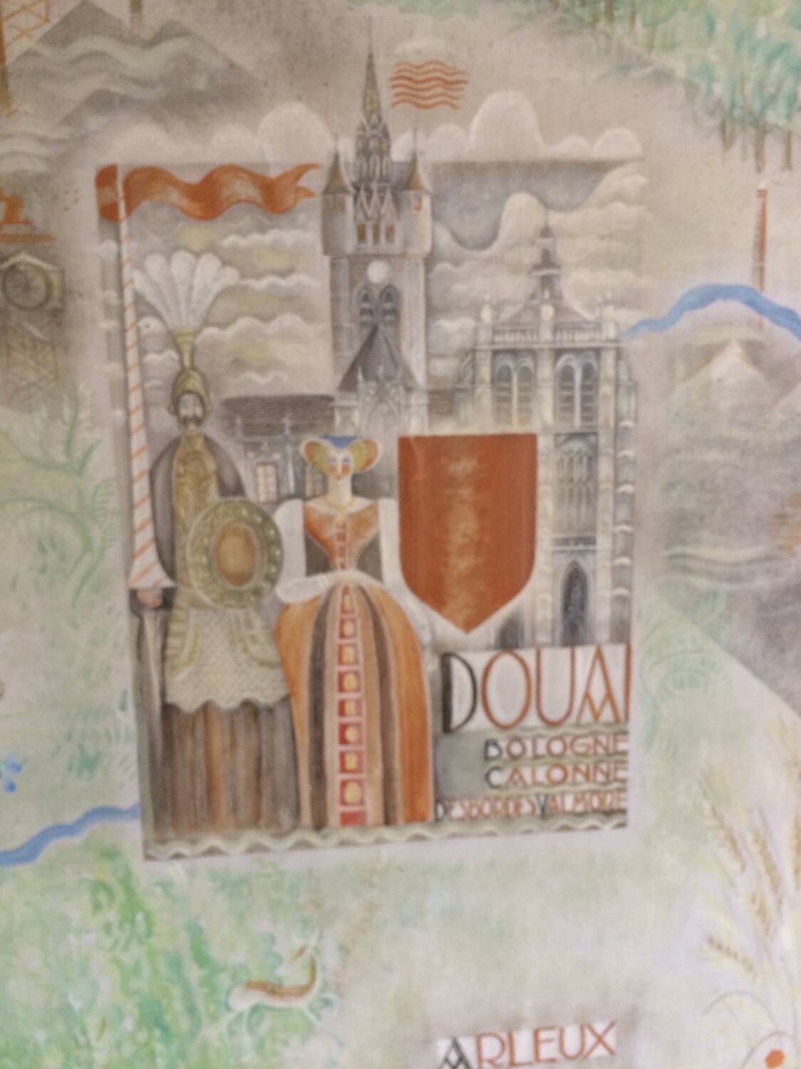 Diptych chart of the mining region