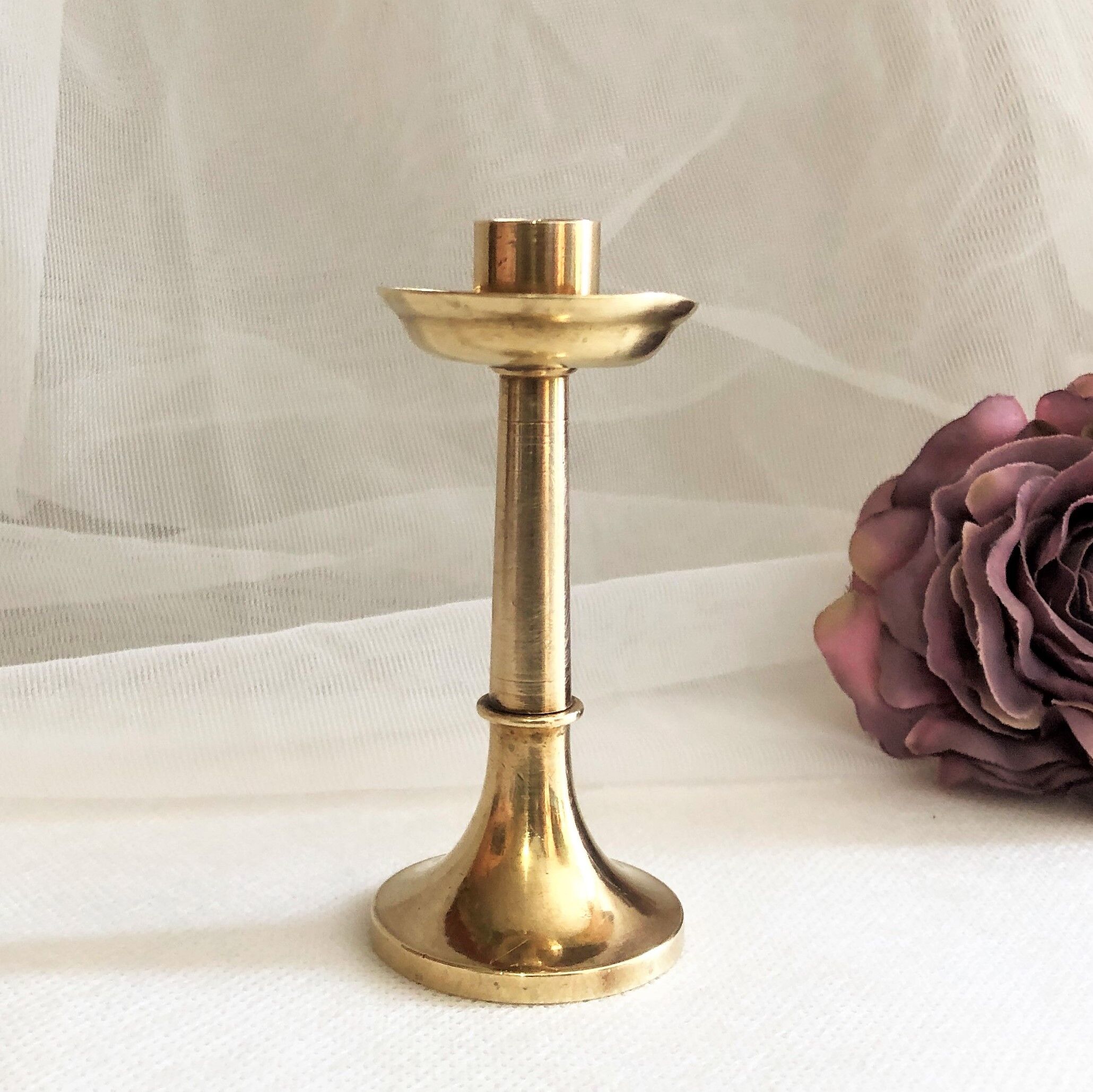 Mini bronze candle holder XIXth