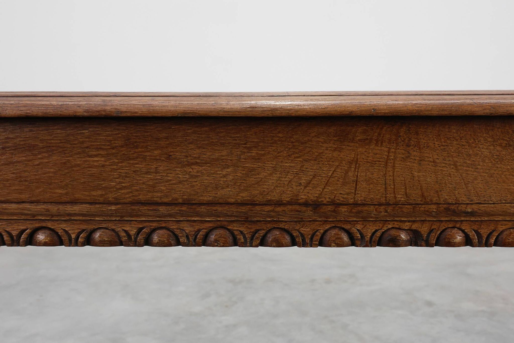 17th century Jacobean carved oak bench, UK