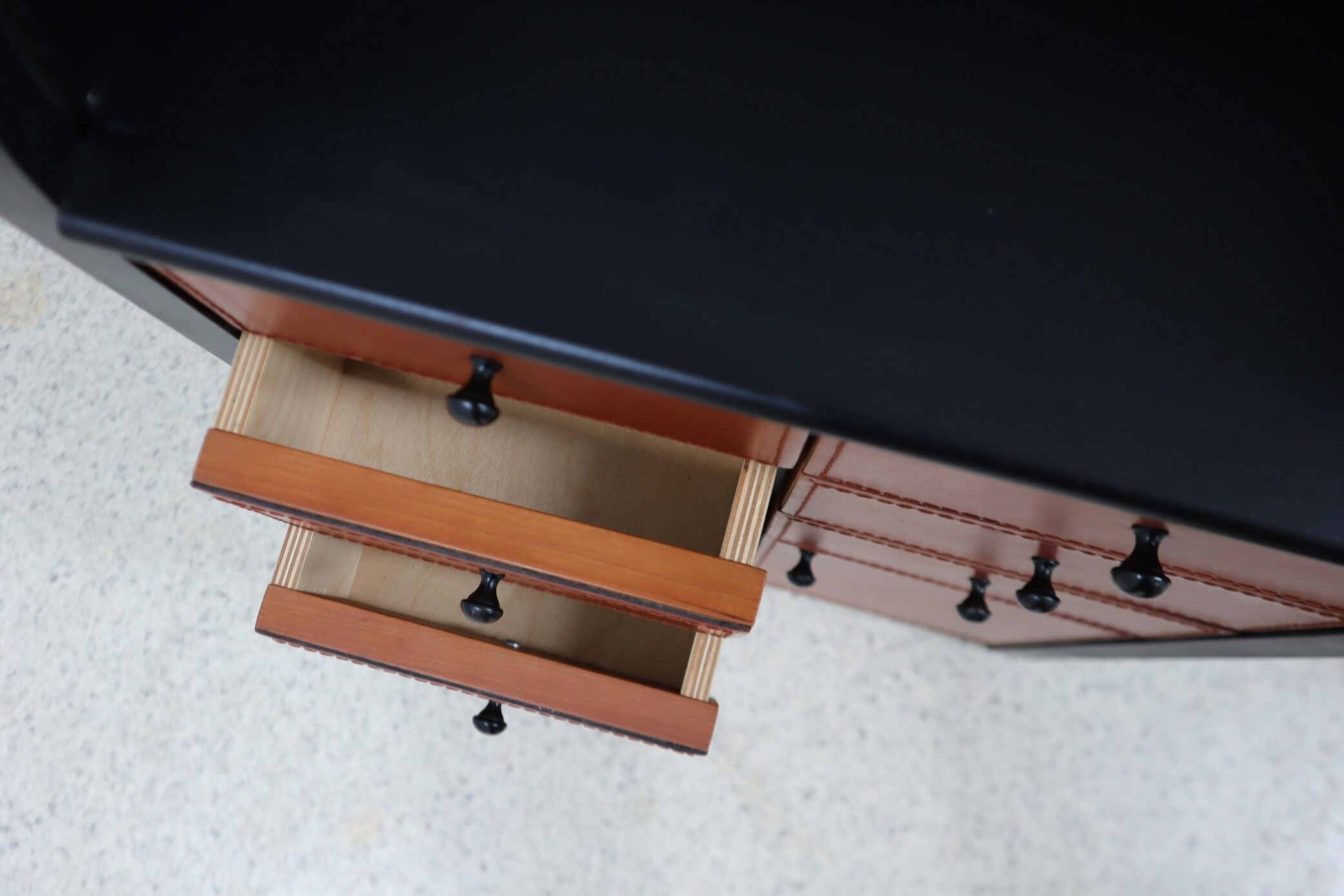 Vintage roller shutter cabinet Giorgetti 1980s