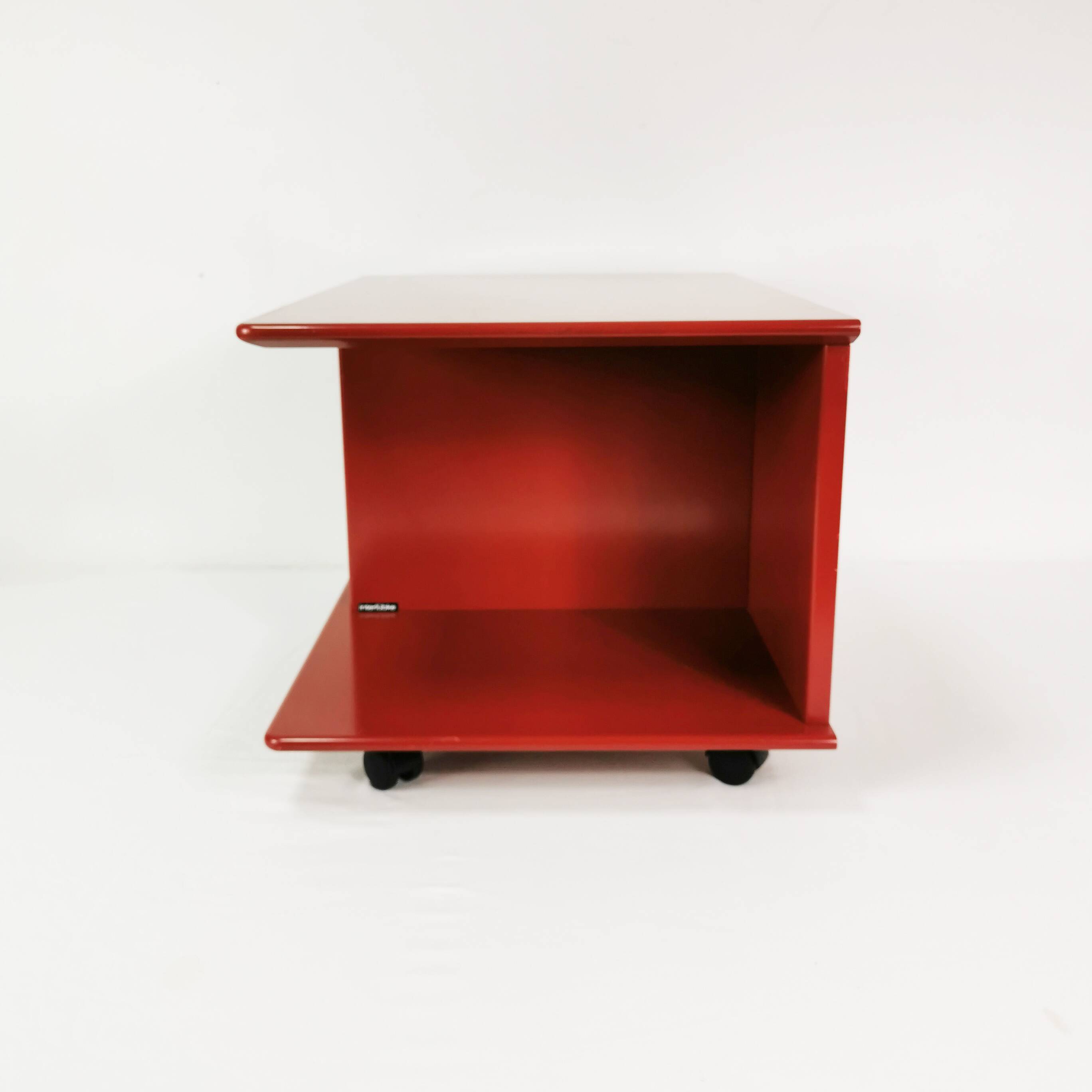 Modernist wall table-cabinet, mutaro, interlubke, germany, 1970s.
