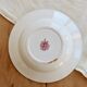 Vintage ironstone deep plate Moulin des Loups Athens model red