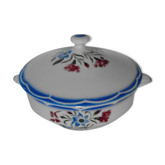 Soupière légumier plat  modèle Elorn Sarreguemines Digoin faience ancienne