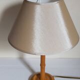 “Bamboo” lamp in vintage turned wood