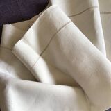 2 draps en lin blanc cassé 230cmx330cm