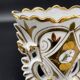Wedding vase, white porcelain of paris, gold decoration, gilded, flowers, decoration