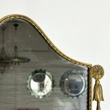 Mid-century Italian mirror in brass. Italy 1950s