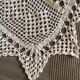 Bed cover discarded sofa plaid cotton crochet handmade 230 X 230