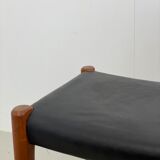 Danish teak ottoman by Niels Otto Møller, Model 80, 1960s