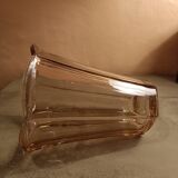 Pink glass "flower" vase