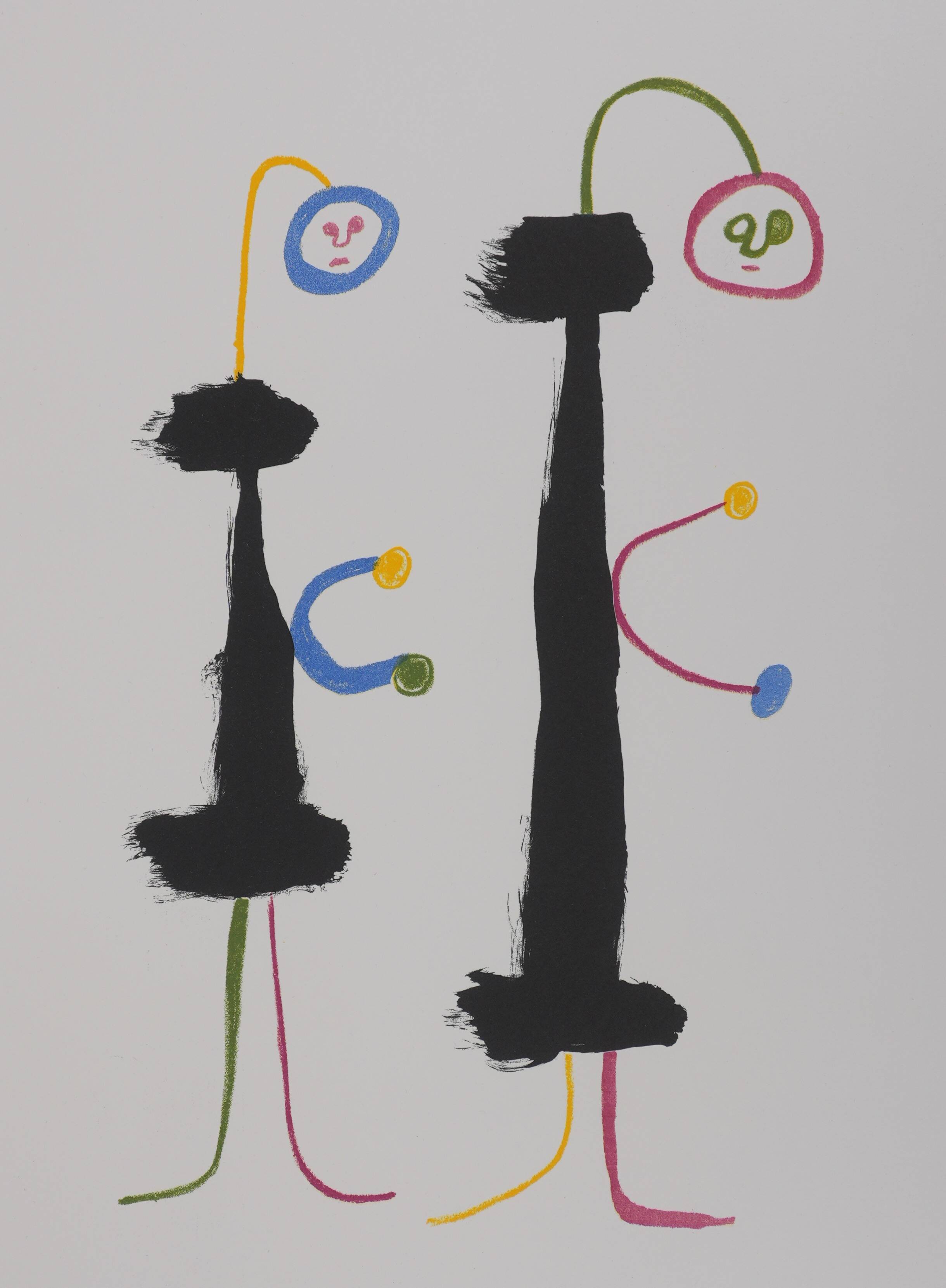 Joan Miró: Surrealist Lovers, signed lithograph