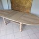 Renovated solid oak extendable oval table