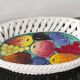 Plat à fruits "Intrecciata"vintage - céramique italienne
