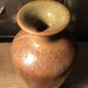 Sandstone vase of Pont-des-Vernes signed Maïténa