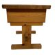 Vintage bedside table side table pinewood 70's design