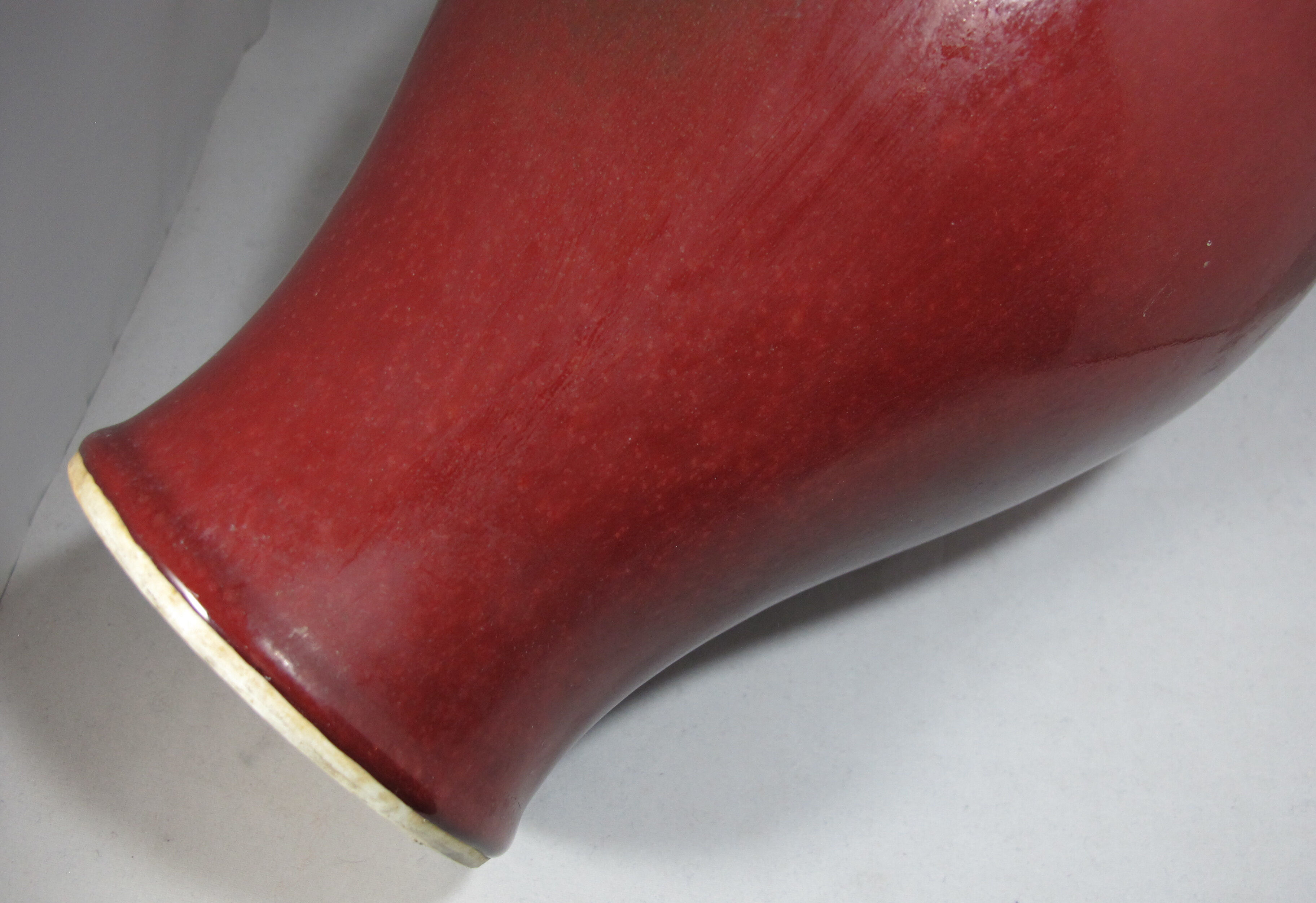 Large Chinese oxblood red vase China