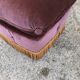 Eggplant velvet pouf