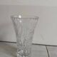 Cut crystal vase with flower decoration