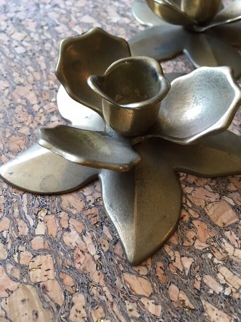 Pair of floral sconces