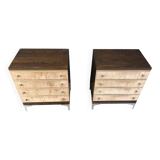 Paire de commodes italiennes vintage, années 1970