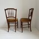Pair of lovely Napoleon III / Louis XVI chairs - Striped velvet