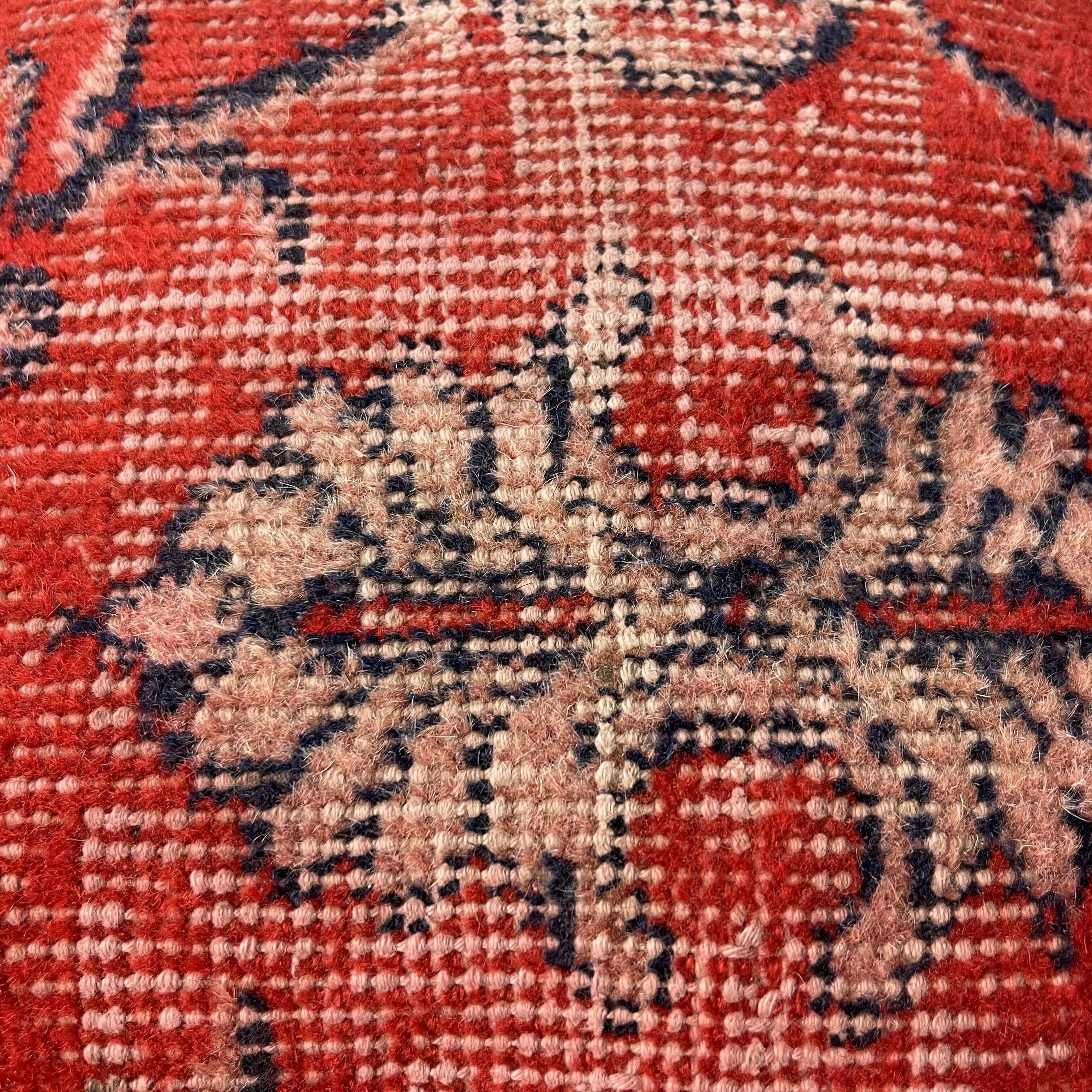 Vintage turkish rug cushion cover, 30 x 50 cm
