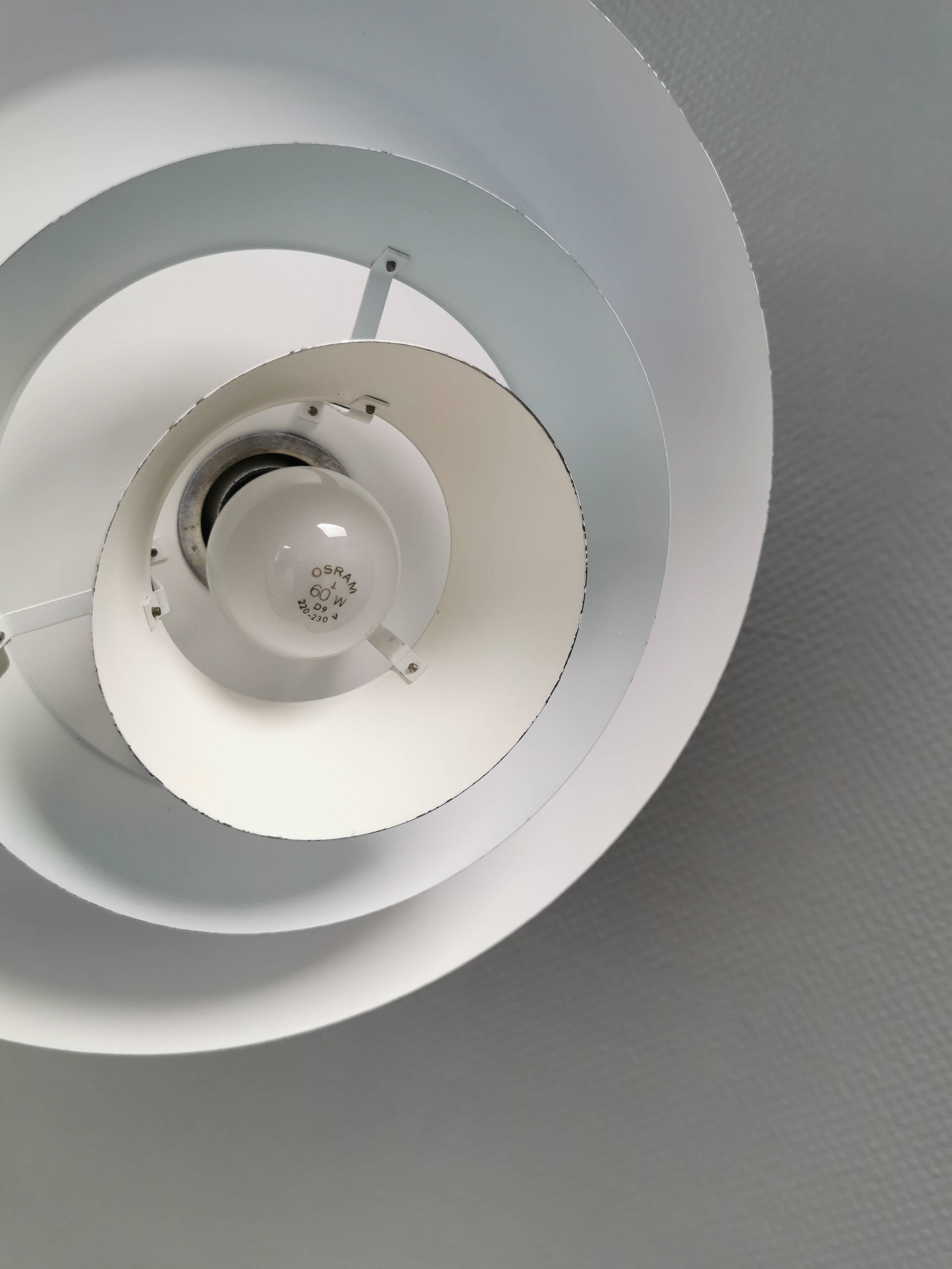 Hanging lamp, designed by Bent Karlby for Danish LYFA in 1968, model Troika