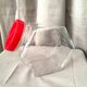 Glass candy jar red lid borgonovo italy