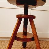 Solid wood screw stool