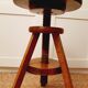 Tabouret à vis en bois massif