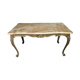 Onyx coffee table base vintage brass 1950
