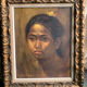 Oil on canvas portrait Balinese girl , Vietnam