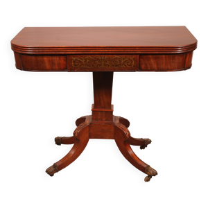 console Ou Table à Jeux - acajou