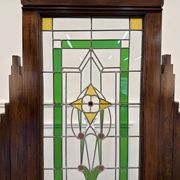 English Colonial Stained Glass Room Divider
