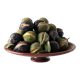 Trompe-l'œil fig plate in bread crumb ceramic, Andalusia, 1950s