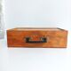 Wooden sliding box with handle