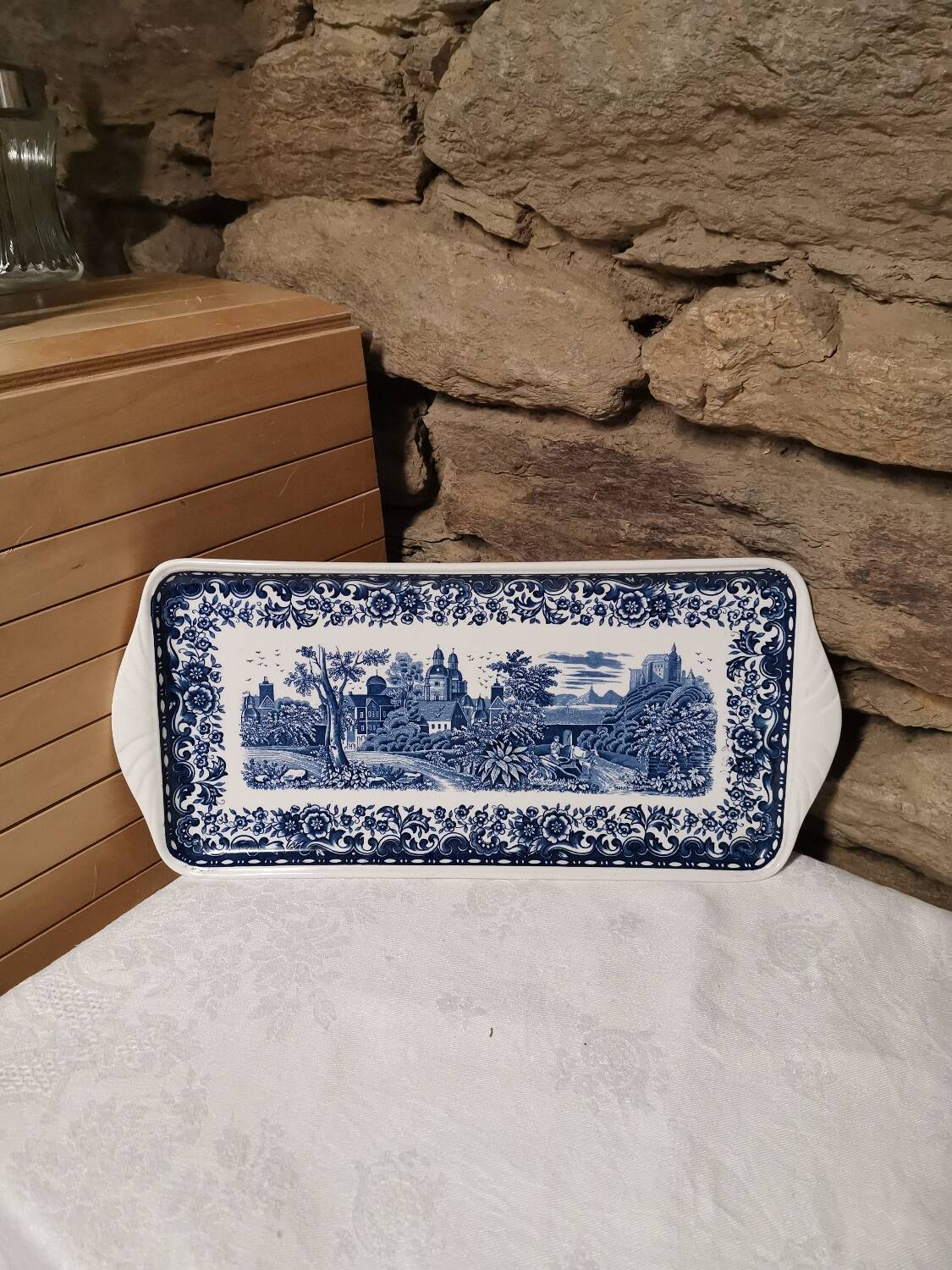 Plat à cake Villeroy et Boch "Blue Castle"