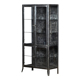 Armoire médicale vintage en verre et en fer, années 1950