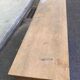 Vintage 1950s oak enfilade buffet with tapered legs.